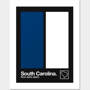 South Carolina State Flag // Original Minimalist Artwork Poster Design Posters and Art